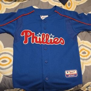 Majestic Phillies Kids Blue Jersey